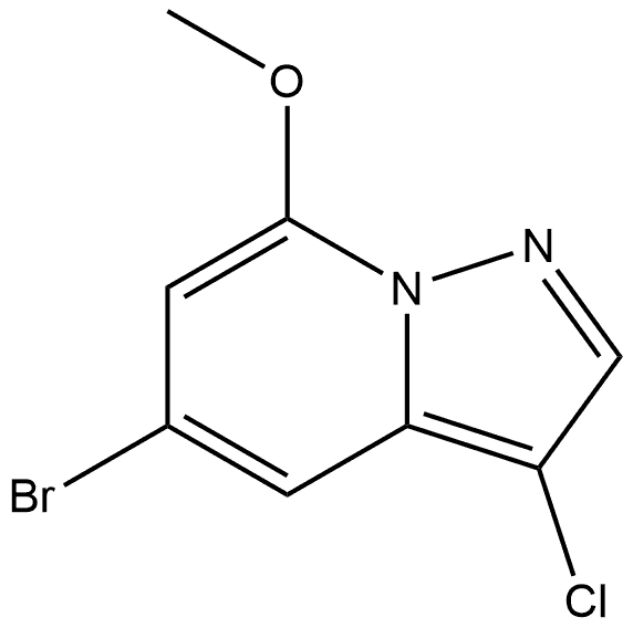 Pyrazolo[1,5-a]pyridine, 5-bromo-3-chloro-7-methoxy- Struktur