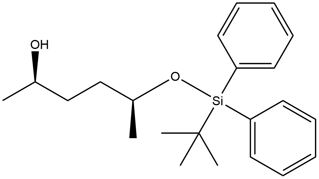 (2R,5S)-5-((叔丁基二苯基甲硅烷基)氧基)己-2-醇 结构式