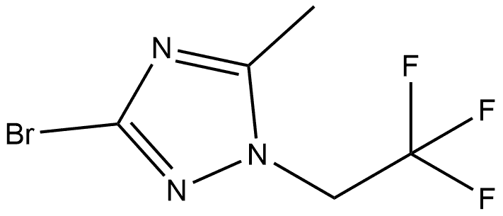 3-溴-5-甲基-1-(2,2,2-三氟乙基)-1H-1,2,4-三唑 结构式