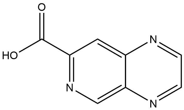 Pyrido[3,4-b]pyrazine-7-carboxylic acid,2948448-87-9,结构式