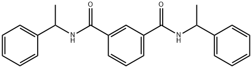 1-N,3-N-bis(1-phenylethyl)benzene-1,3-dicarboxamide 化学構造式