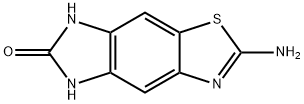 6H-Imidazo[4,5-f]benzothiazol-6-one,2-amino-5,7-dihydro-(9CI) Struktur