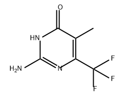 4(3H)-Pyrimidinone, 2-amino-5-methyl-6-(trifluoromethyl)- Structure