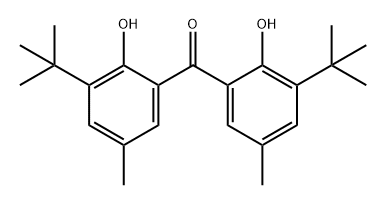 Methanone, bis[3-(1,1-dimethylethyl)-2-hydroxy-5-methylphenyl]- 结构式
