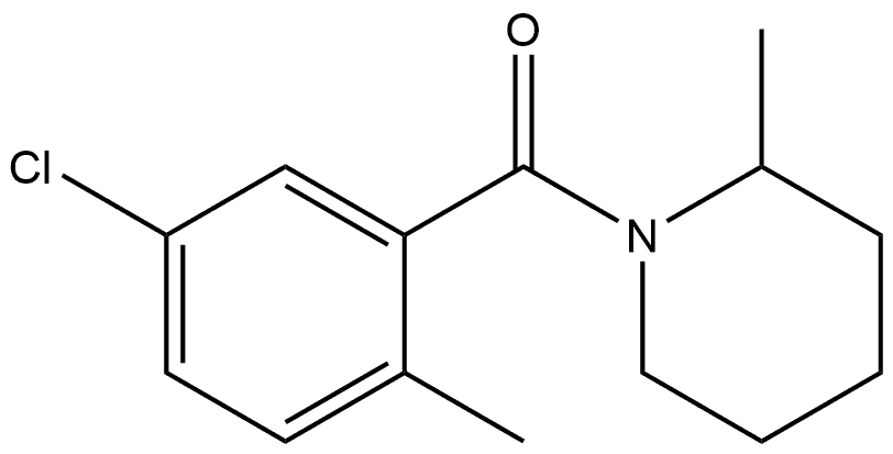 Methanone, (5-chloro-2-methylphenyl)(2-methyl-1-piperidinyl)- Structure