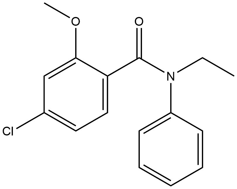 Benzamide, 4-chloro-N-ethyl-2-methoxy-N-phenyl- 结构式