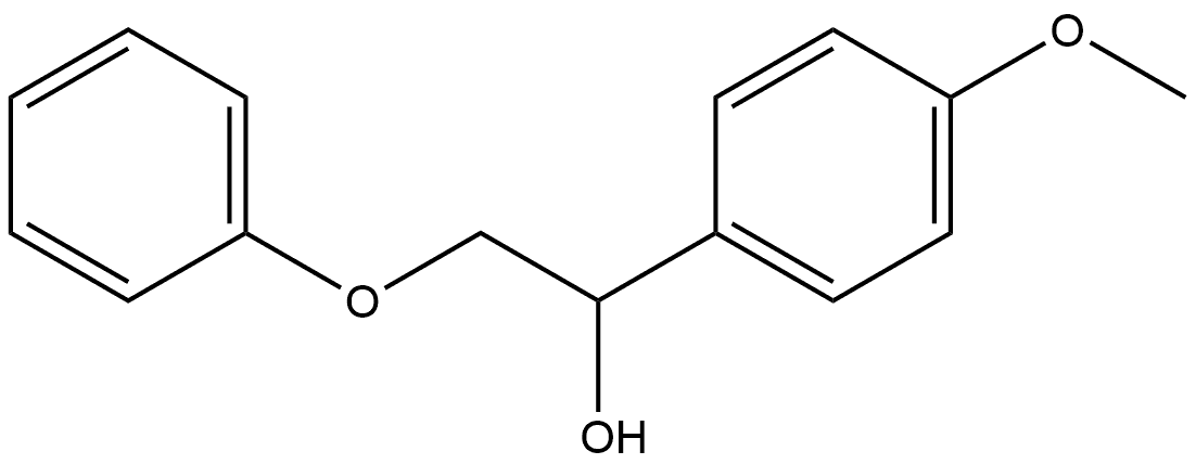 1-(4-甲氧基苯基)-2-苯氧基乙醇, 29509-29-3, 结构式