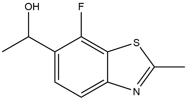 1-(7-Fluoro-2-methylbenzo[d]thiazol-6-yl)ethanol Struktur