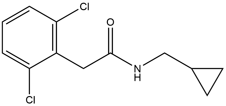Benzeneacetamide, 2,6-dichloro-N-(cyclopropylmethyl)- Structure