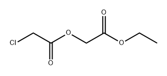 Acetic acid, 2-chloro-, 2-ethoxy-2-oxoethyl ester 化学構造式