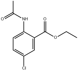 Benzoic acid, 2-(acetylamino)-5-chloro-, ethyl ester 结构式