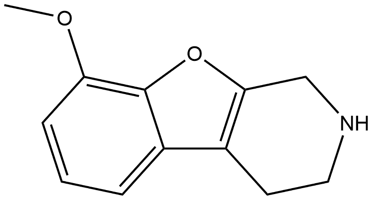 8-甲氧基-1,2,3,4-四氢苯并呋喃并[2,3-C]吡啶 结构式