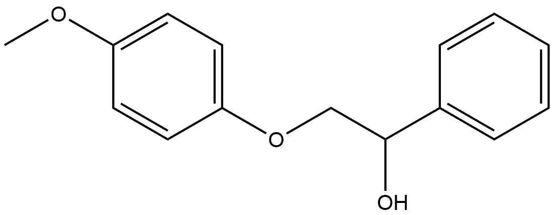 Benzenemethanol, α-[(4-methoxyphenoxy)methyl]- Structure