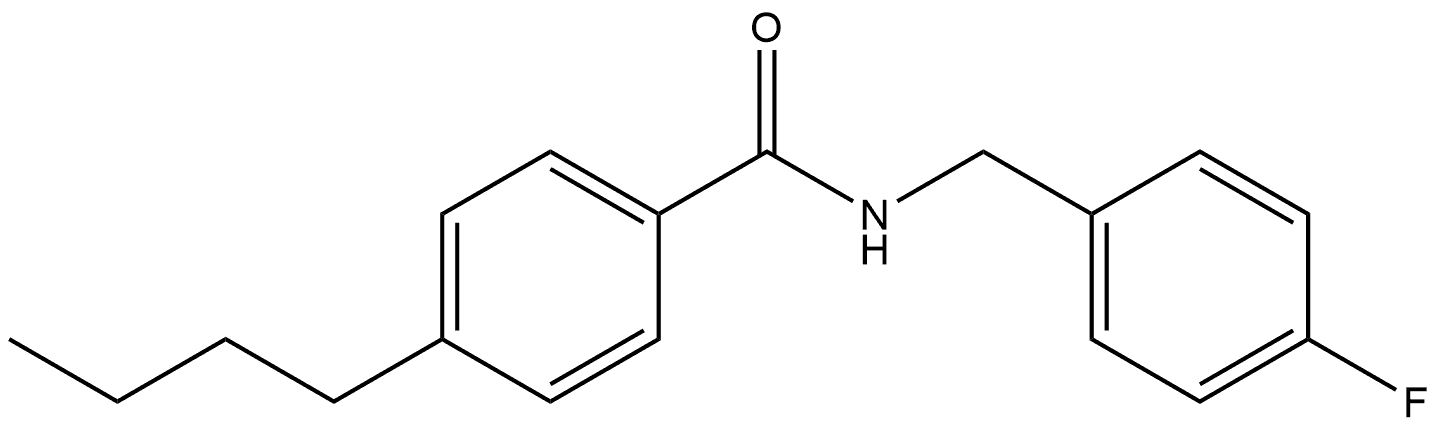 4-butyl-N-(4-fluorobenzyl)benzamide Structure