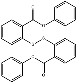 Benzoic acid, 2,2'-dithiobis-, diphenyl ester (9CI) Struktur