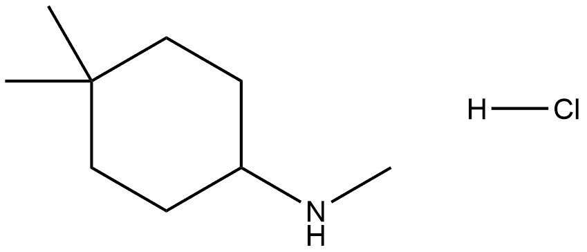 n,4,4-Trimethylcyclohexan-1-amine (hydrochloride) Struktur