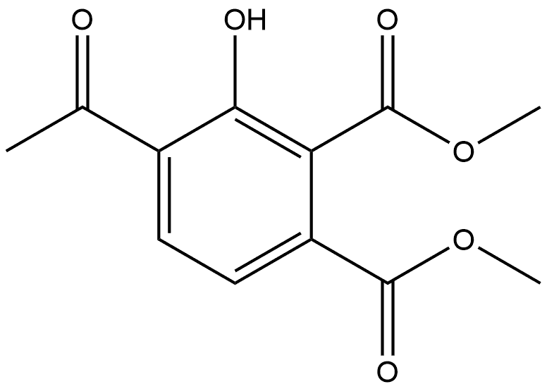 Dimethyl 4-acetyl-3-hydroxyphthalate Structure