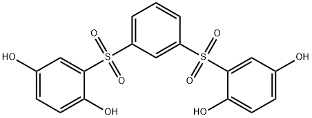 2-[3-(2,5-Dihydroxybenzenesulfonyl) benzenesulfonyl]benzene-1,4-diol Structure