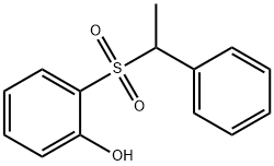 o-[(α-Methylbenzyl)sulfonyl]phenol,29634-38-6,结构式