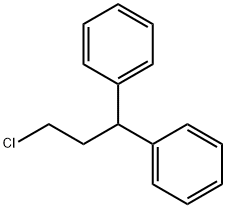 Benzene, 1,1'-(3-chloropropylidene)bis- 化学構造式