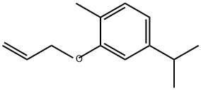 2-(烯丙氧基)-4-异丙基-1-甲苯 结构式