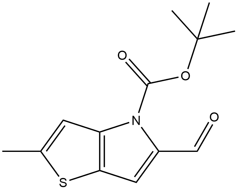 tert-Butyl 5-formyl-2-methyl-4H-thieno[3,2-b]pyrrole-4-carboxylate Structure