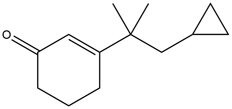 2-Cyclohexen-1-one, 3-(2-cyclopropyl-1,1-dimethylethyl)- 结构式