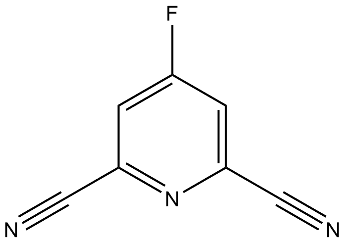 4-Fluoropyridine-2,6-dicarbonitrile Struktur