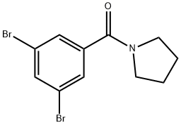 (3,5-Dibromophenyl)(pyrrolidin-1-yl)methanone Structure