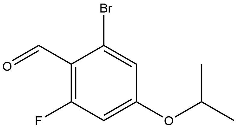 2-Bromo-6-fluoro-4-isopropoxybenzaldehyde,2969242-47-3,结构式