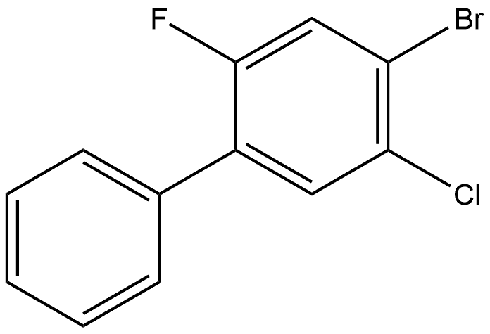 4-Bromo-5-chloro-2-fluoro-1,1'-biphenyl,2969348-68-1,结构式