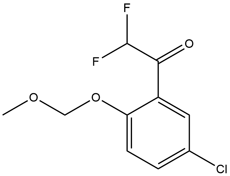 1-(5-Chloro-2-(methoxymethoxy)phenyl)-2,2-difluoroethanone,2969362-48-7,结构式