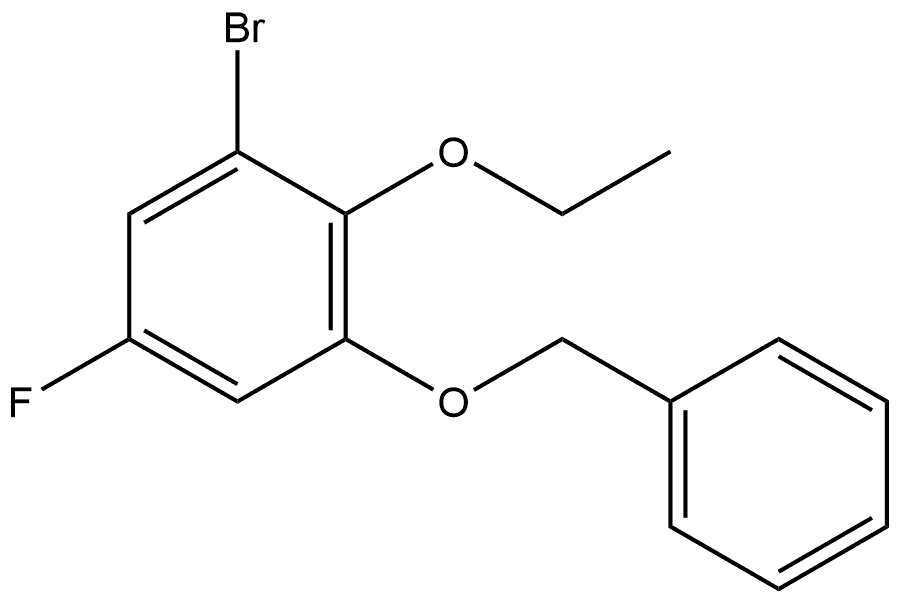 1-(Benzyloxy)-3-bromo-2-ethoxy-5-fluorobenzene Structure