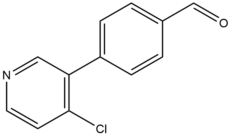 4-(4-chloropyridin-3-yl)benzaldehyde,2969383-85-3,结构式
