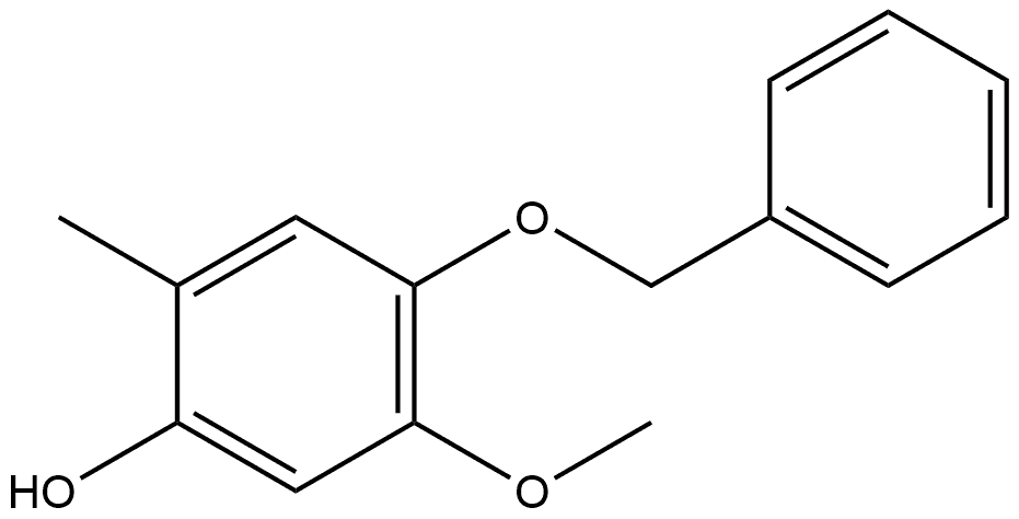 4-(benzyloxy)-5-methoxy-2-methylphenol Structure