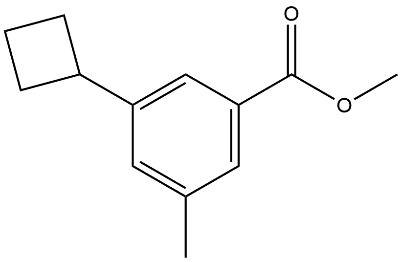 methyl 3-cyclobutyl-5-methylbenzoate,2969464-66-0,结构式