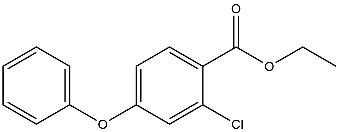 Ethyl 2-chloro-4-phenoxybenzoate 结构式
