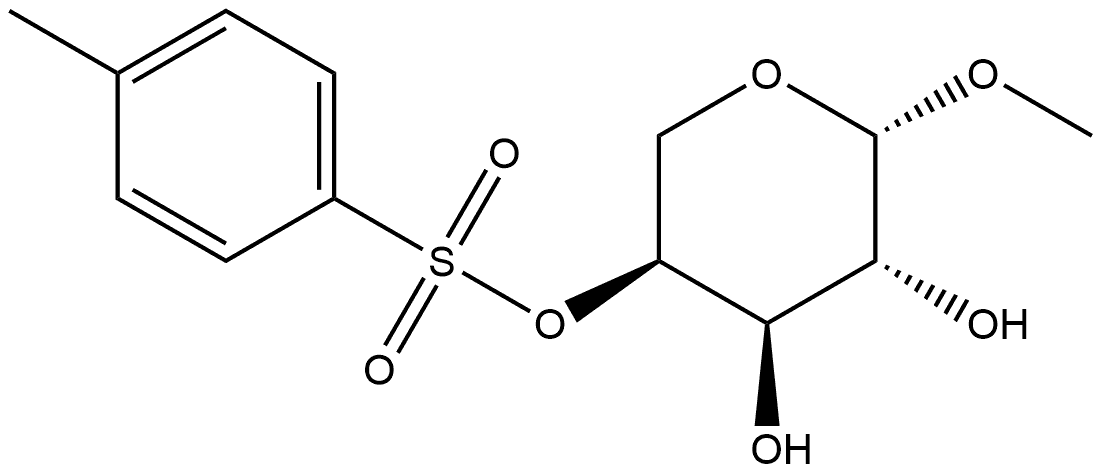 β-L-Arabinopyranoside, methyl-, 4-(4-methylbenzenesulfonate) (9CI) 结构式