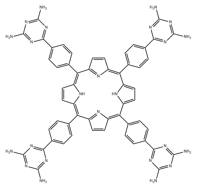 297148-01-7 6,6',6'',6'''-(PORPHYRIN-5,10,15,20-TETRAYLTETRAKIS(BENZENE-4,1-DIYL))TETRAKIS(1,3,5-TRIAZINE-2,4-DIAMINE)