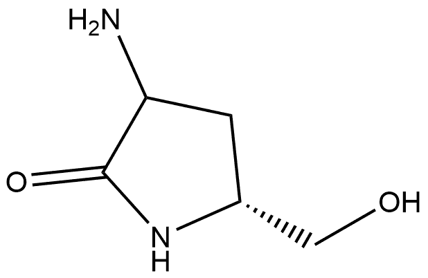 (5R)-3-氨基-5-(羟甲基)吡咯烷-2-酮, 2971759-53-0, 结构式