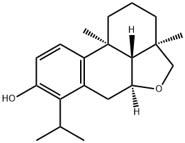 1H-Phenanthro10,1-bcfuran-8-ol, 2,3,3a,4,5a,6,10b,10c-octahydro-3a,10b-dimethyl-7-(1-methylethyl)-, (3aR,5aS,10bS,10cR)- Struktur