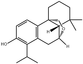 2H-10,4a-(Epoxymethano)phenanthren-7-ol, 1,3,4,9,10,10a-hexahydro-1,1-dimethyl-8-(1-methylethyl)-, (4aR,10R,10aS)- Structure