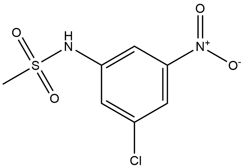 N-(3-Chloro-5-nitrophenyl)methanesulfonamide Struktur