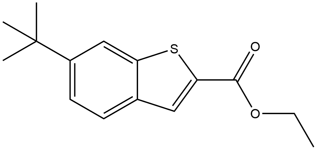 ethyl 6-(tert-butyl)benzo[b]thiophene-2-carboxylate Structure