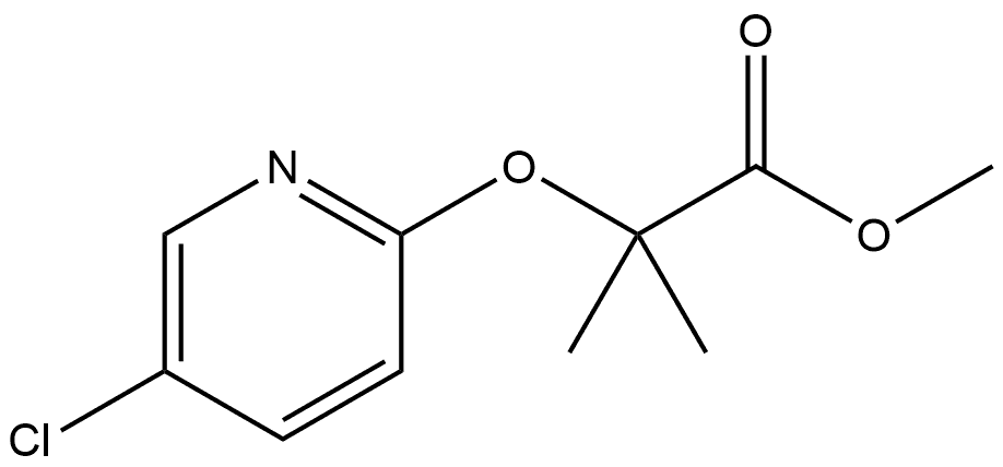 Propanoic acid, 2-[(5-chloro-2-pyridinyl)oxy]-2-methyl-, methyl ester|