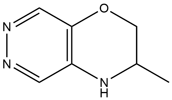 3-Methyl-3,4-dihydro-2H-pyridazino[4,5-b][1,4]oxazine 化学構造式