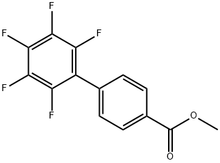 [1,1'-Biphenyl]-4-carboxylic acid, 2',3',4',5',6'-pentafluoro-, methyl ester Structure