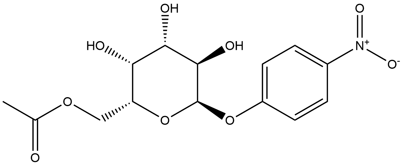 α-D-Galactopyranoside, 4-nitrophenyl, 6-acetate Struktur