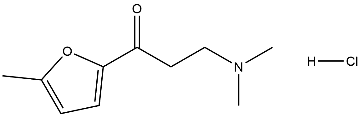 3-(二甲氨基)-1-(5-甲基呋喃-2-基)-1-丙酮盐酸盐 结构式