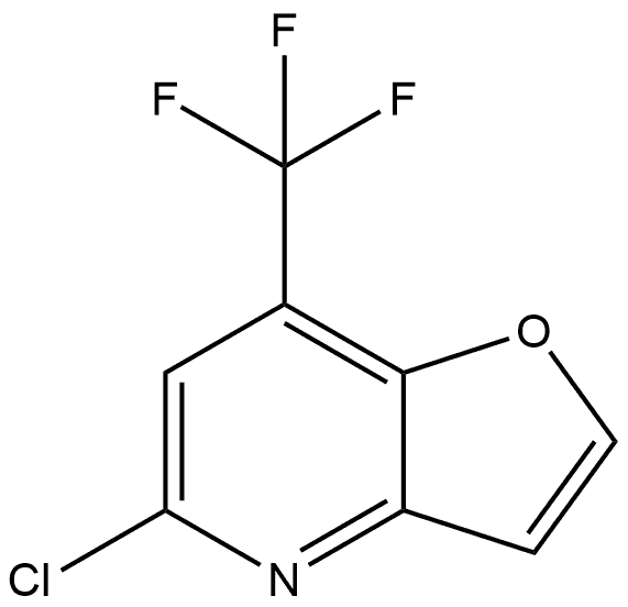 5-Chloro-7-(trifluoromethyl)furo[3,2-b]pyridine Structure